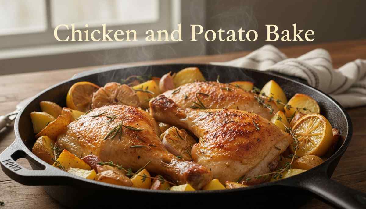 5-Step Chicken and Potato Bake Recipe | Easy & Creamy