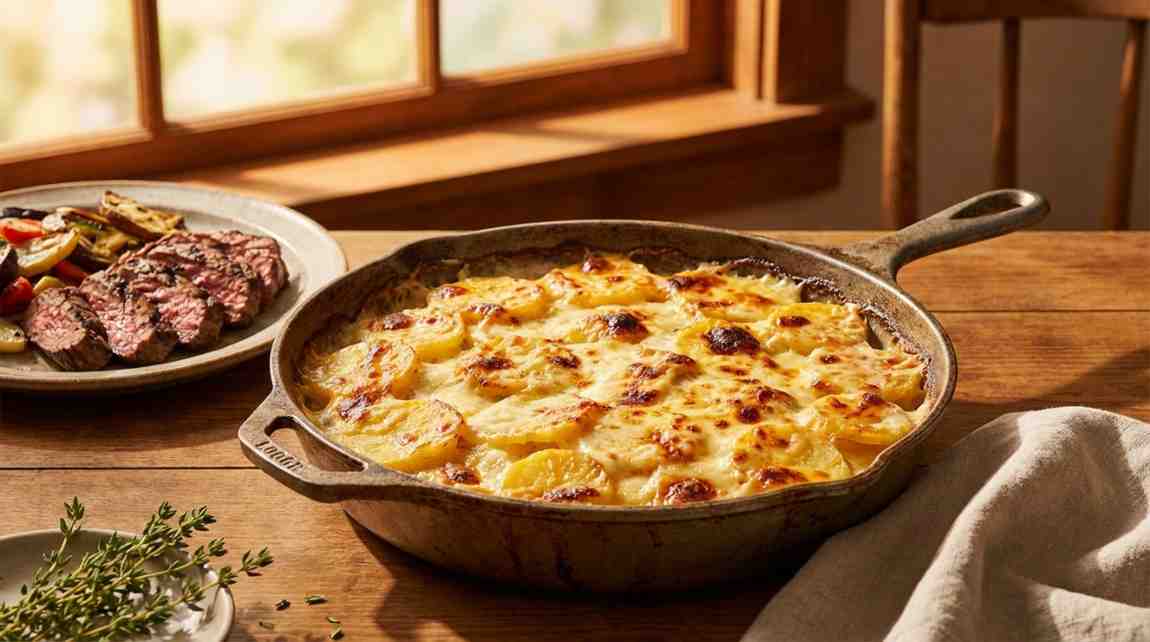 30-Min Cheesy Ruth Chris Au Gratin Potato Recipe