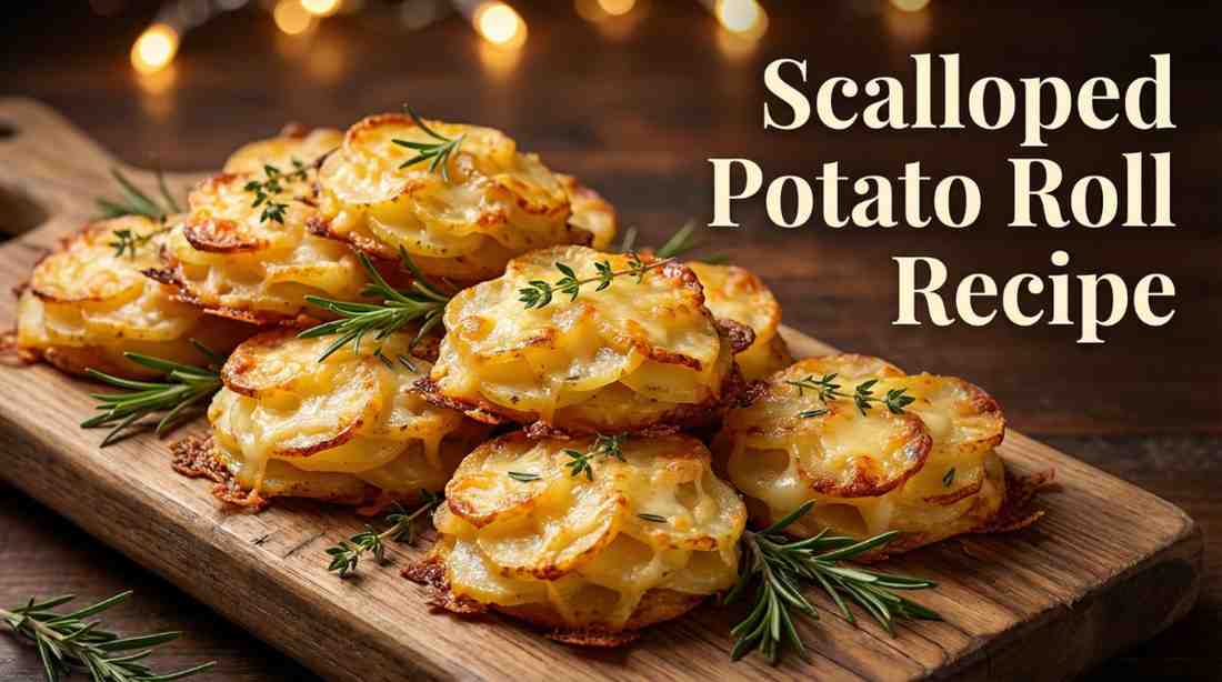 4-Ingredient Crispy Scalloped Potato Roll Recipe