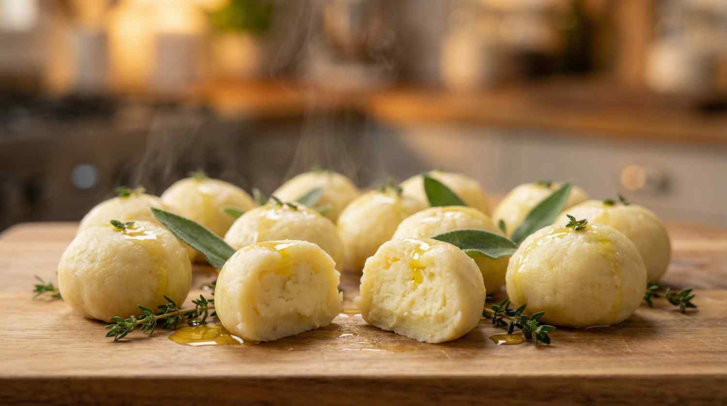 Super Fluffy Potato Dumplings Recipe in 25 Minutes