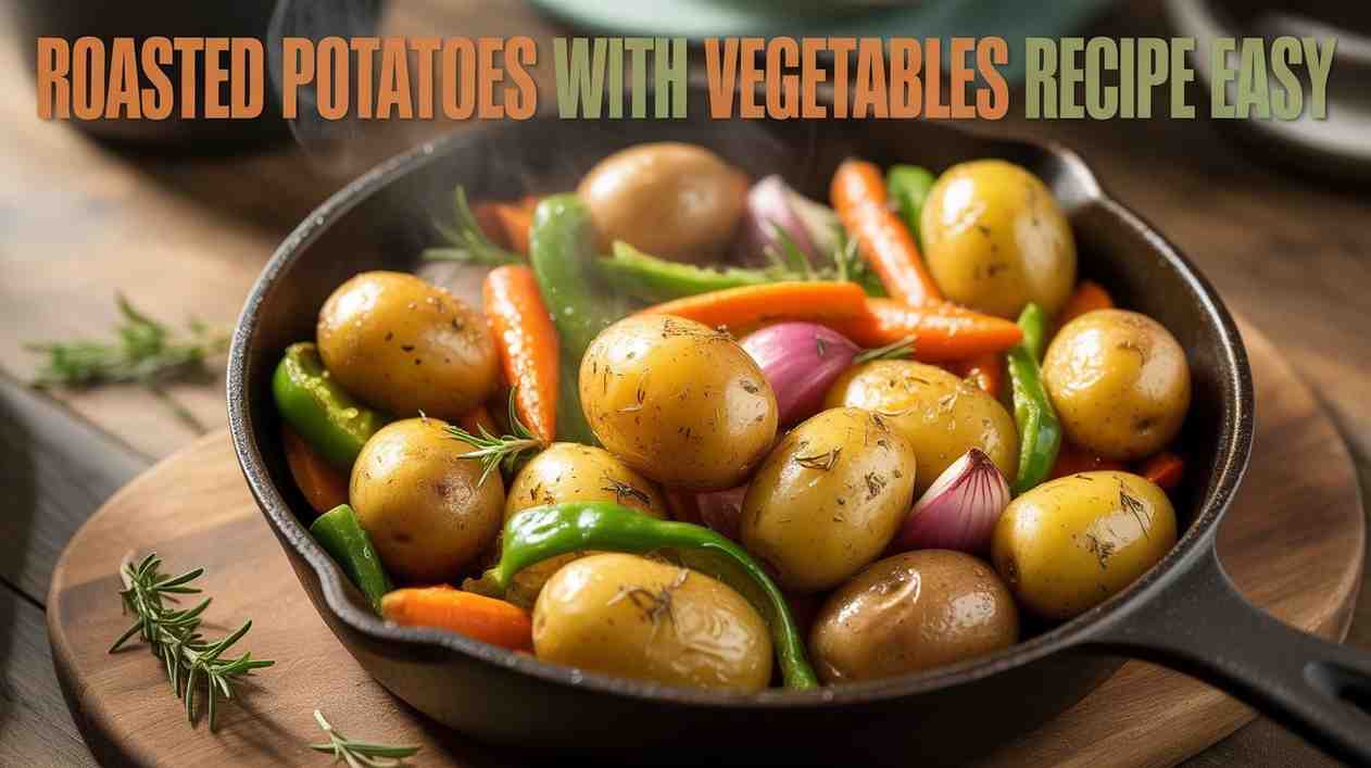7-Ingredient Roasted Potatoes with Vegetables Recipe Easy